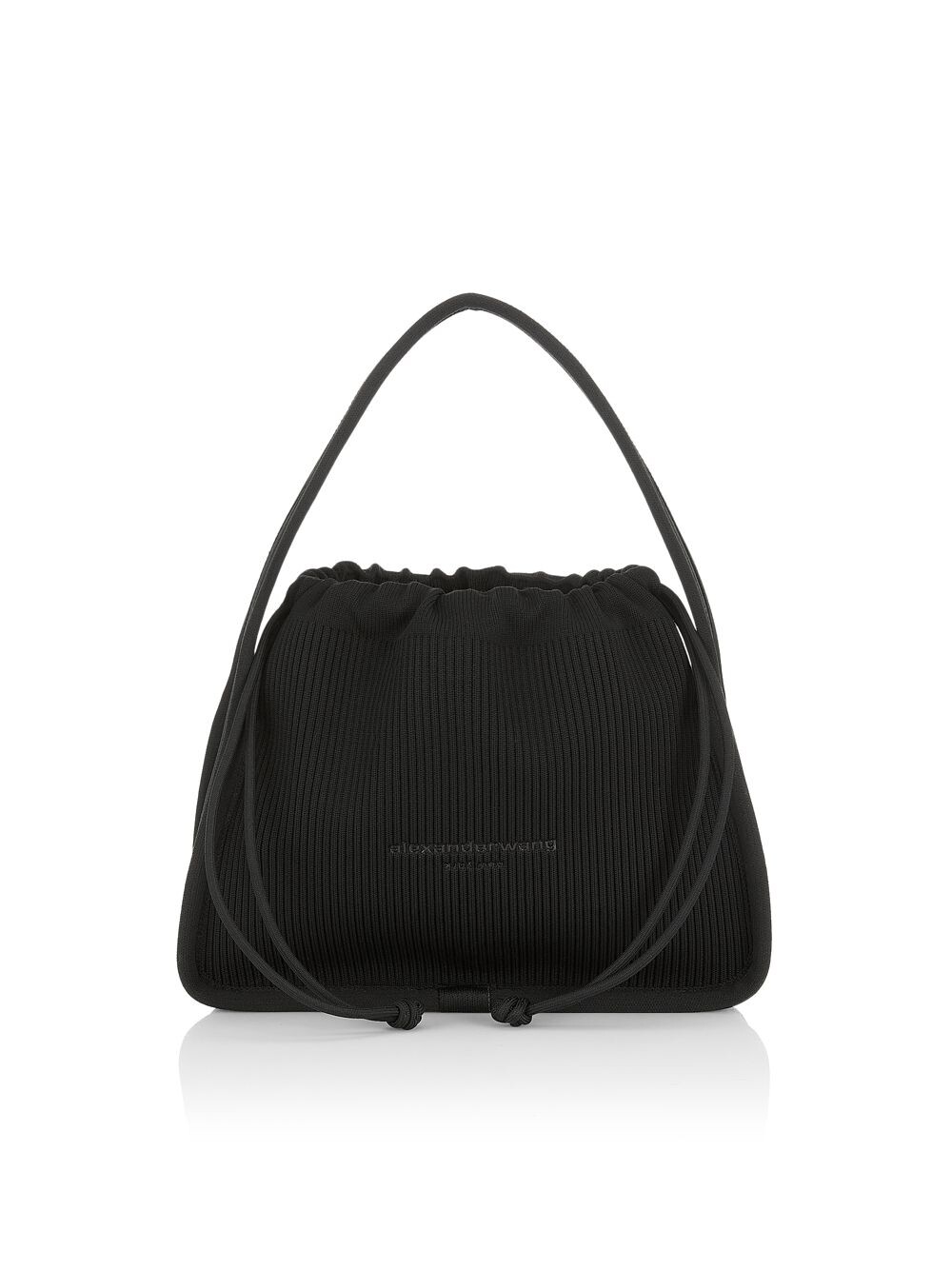 

Маленькая вязаная сумка Ryan с ручкой сверху Alexander Wang, черный