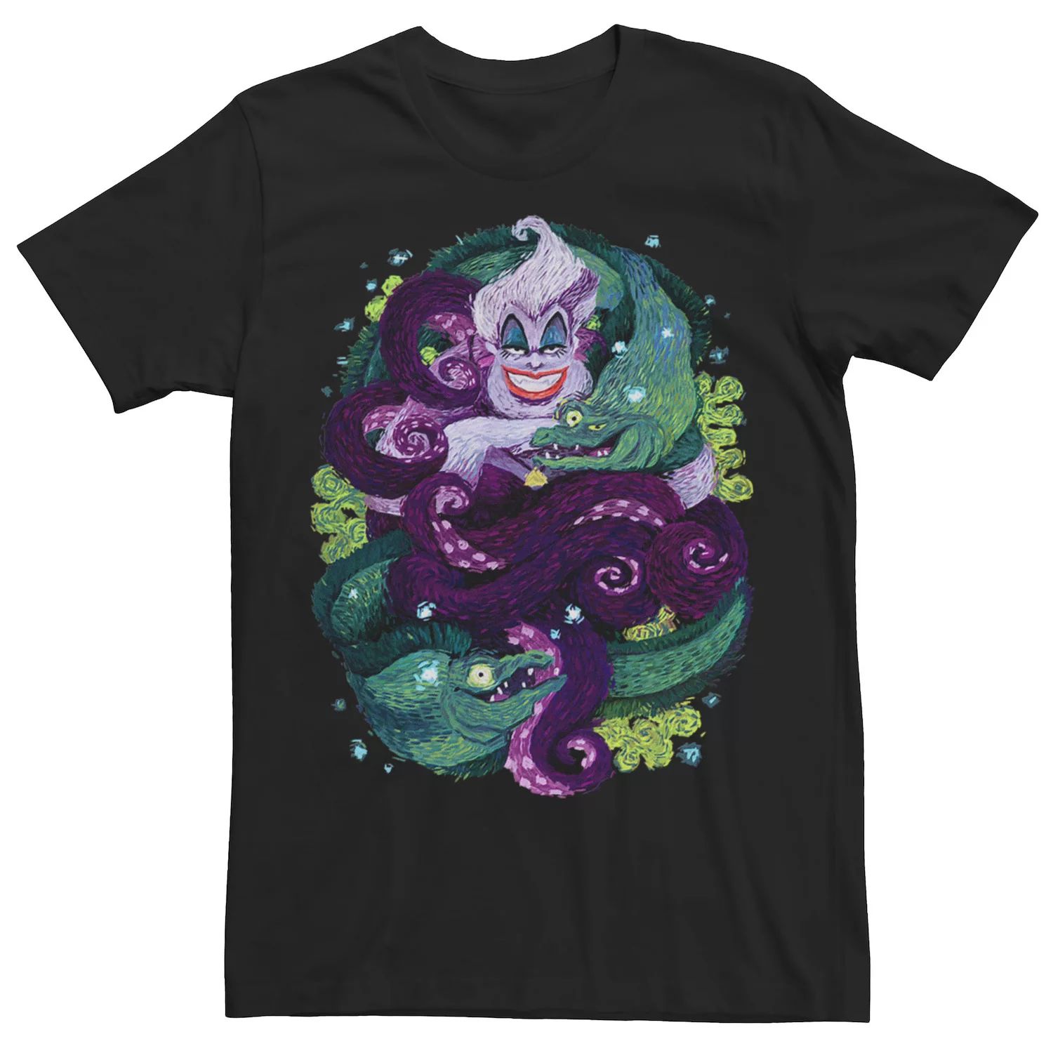 Мужская футболка Disney с изображением Русалочки Урсулы и морской ведьмы
