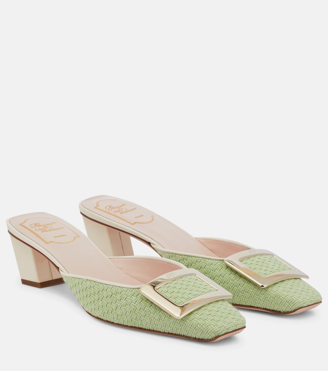 

Мюли Belle Vivier из букле Roger Vivier, зеленый