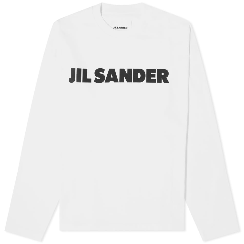 

Футболка с длинным рукавом и логотипом Jil Sander
