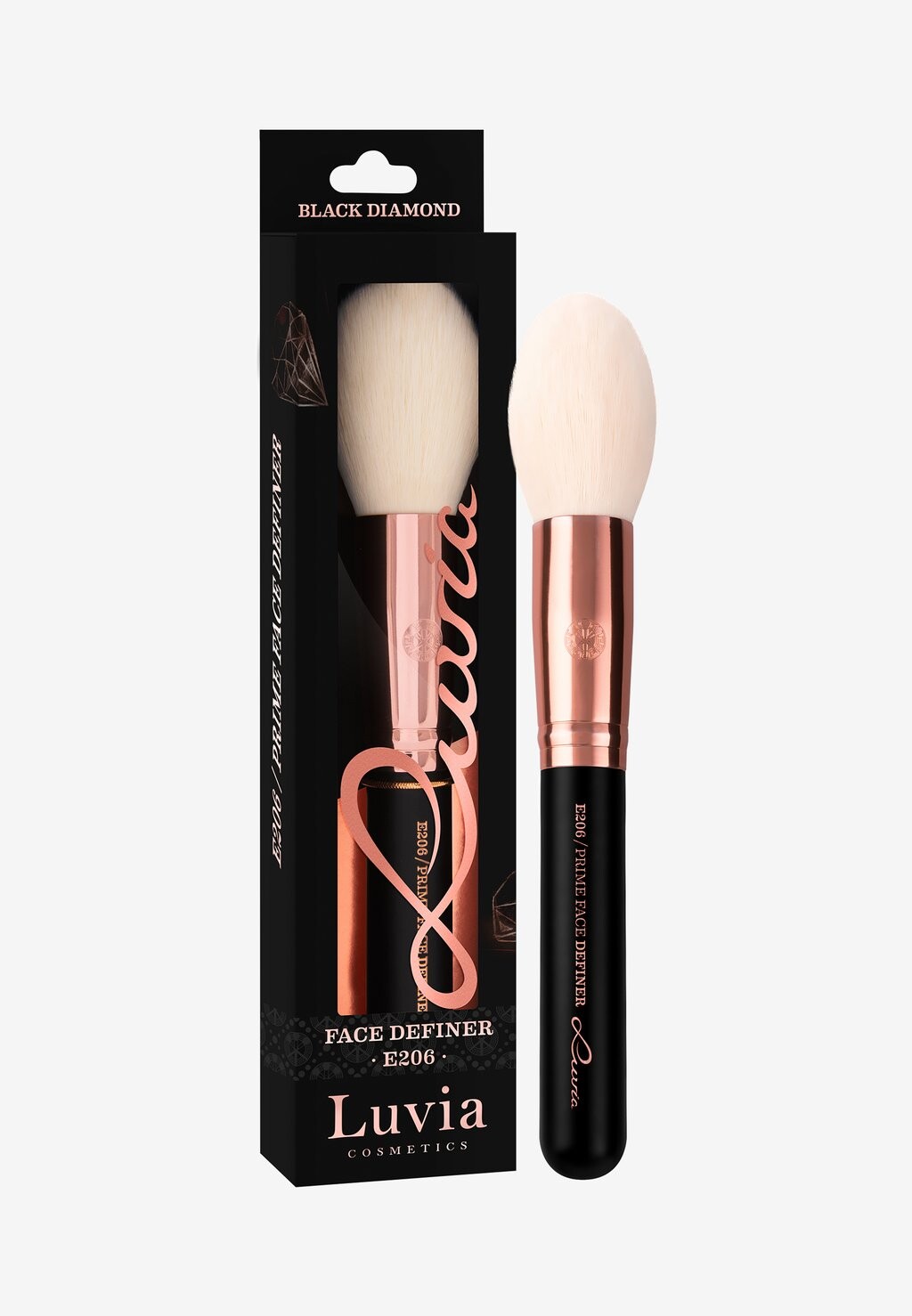 

Кисти для макияжа Prime Face Definer Luvia Cosmetics, черный