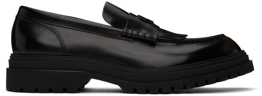 

Черные лоферы с кисточками Fred Perry