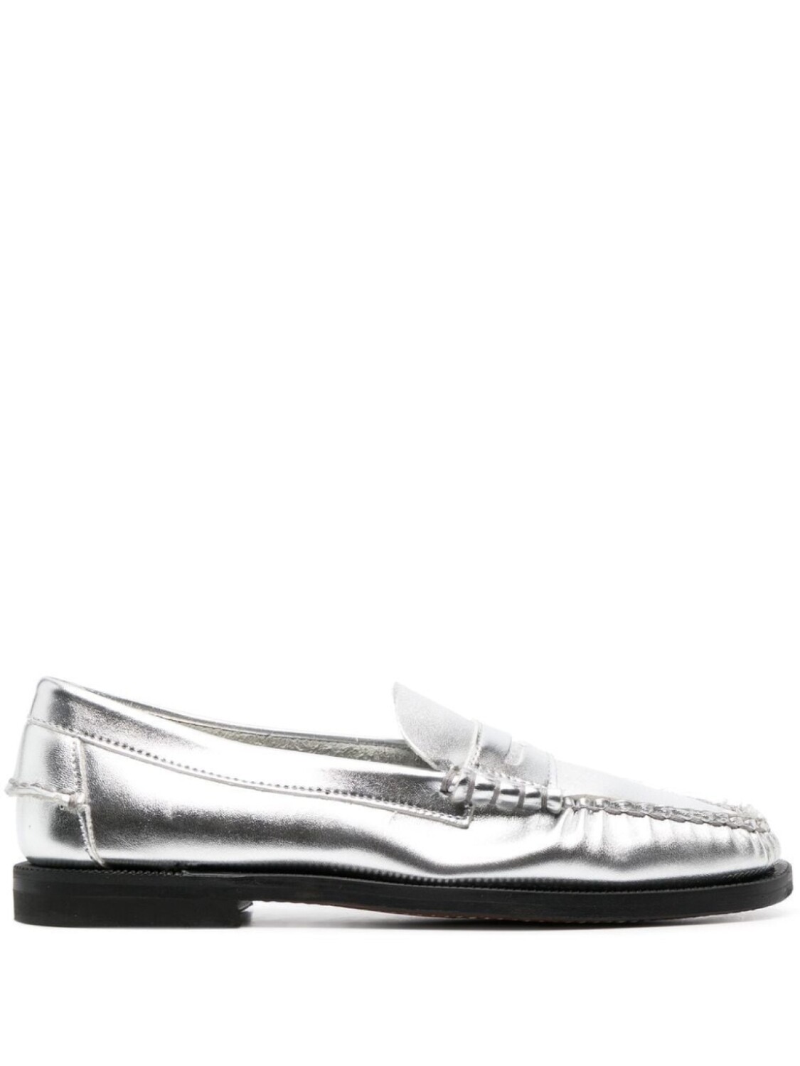 

Sebago лоферы с эффектом металлик, серебристый