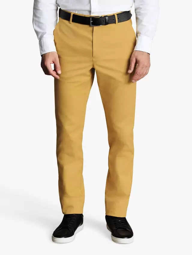 

Брюки чинос Charles Tyrwhitt Classic Fit Ultimate Non-Iron, желтый