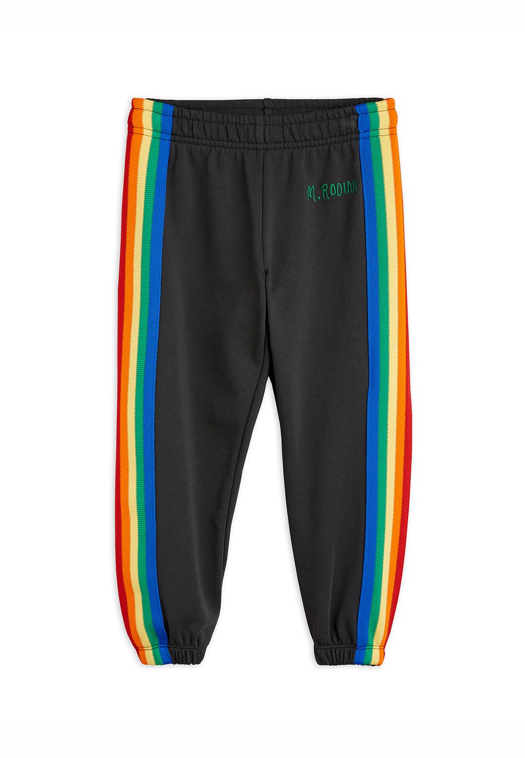 Спортивные брюки Rainbow Stripe Unisex Mini Rodini, черный