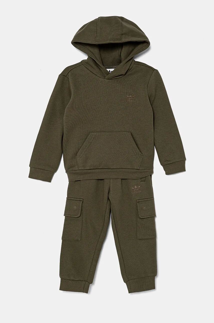 

Детский спортивный костюм adidas Originals HOODIE FZ CARGO, зеленый