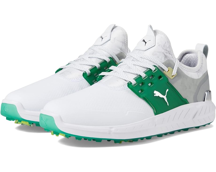 Кроссовки Puma Ignite Articulate Azalea - The Masters Golf Shoes, цвет PUMA White/High-Rise/Archive Green paf archive faction jacket loose stitching zipper lamb wool men 1 1 high quality far archive casual jackets