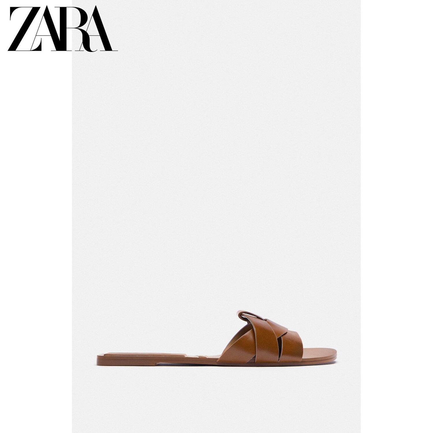 

Сандалии кожаные Zara женские, коричневый