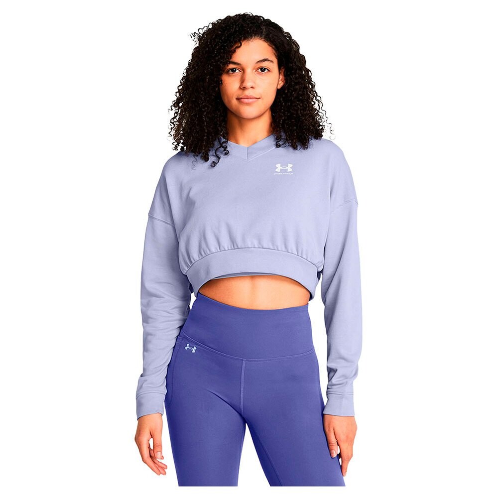 

Толстовка Under Armour Rival Terry OS Crop Crew, синий
