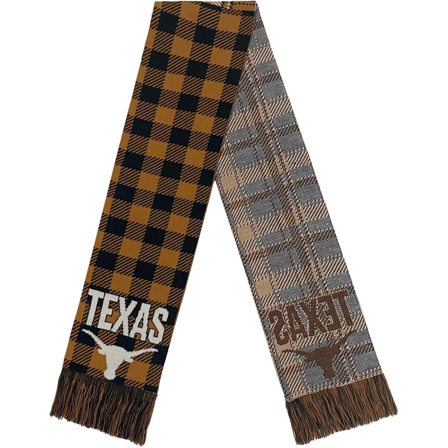 

Шарф в клетку с цветными блоками FOCO Texas Longhorns