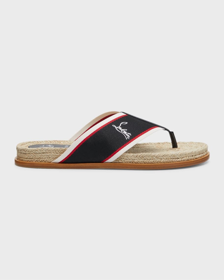 

Мужские горячие шлепанцы с красной подошвой Christian Louboutin