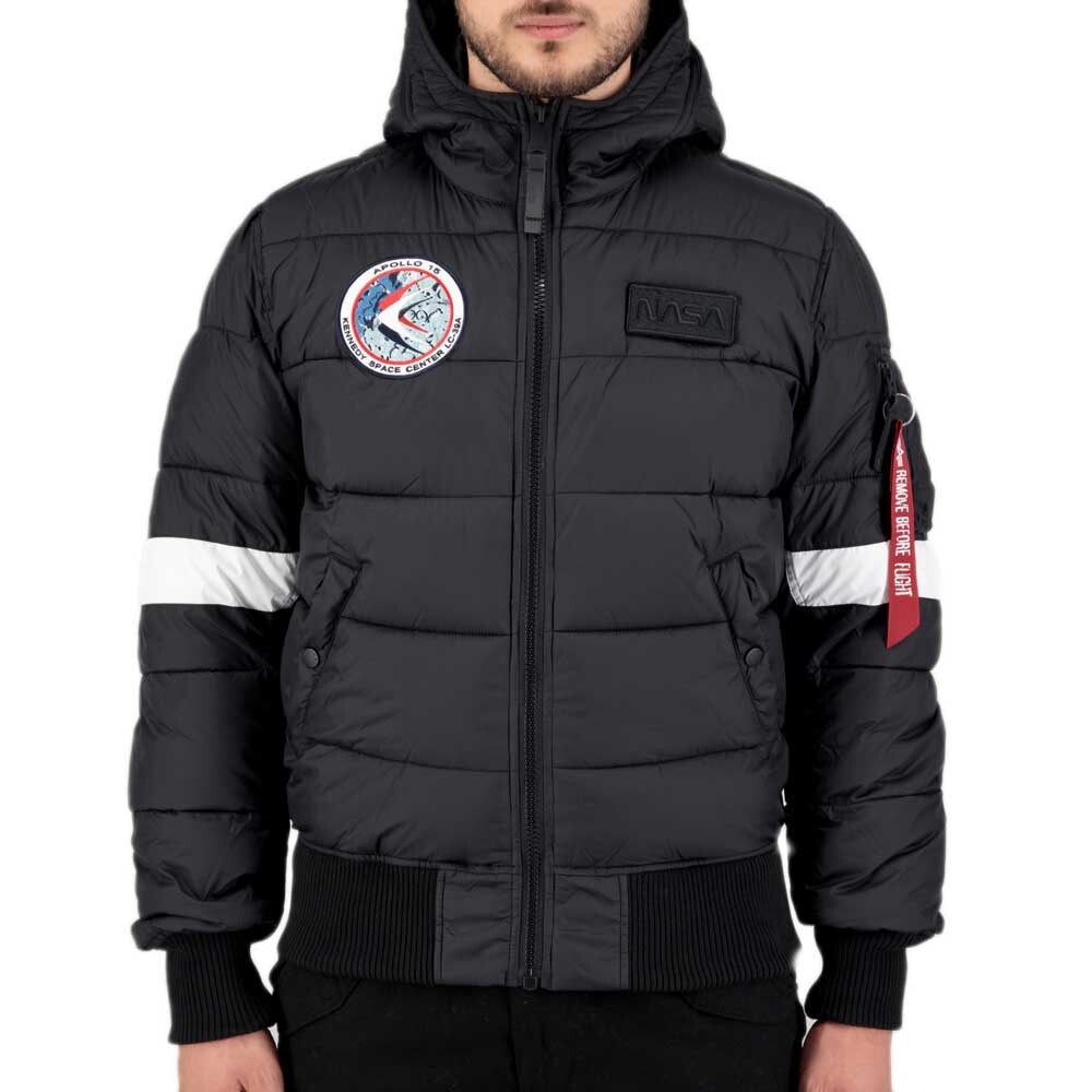 

Куртка Alpha Industries Hooded Puffer FD NASA, черный