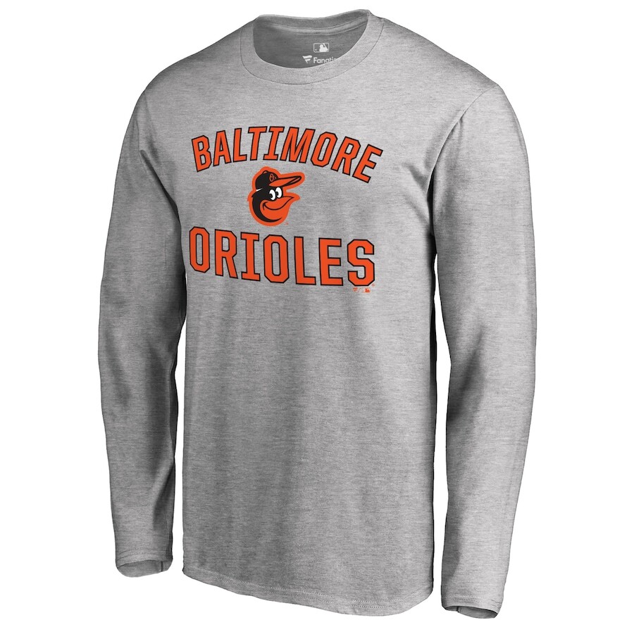 

Футболка с длинным рукавом Fanatics Branded Baltimore Orioles, пепельный