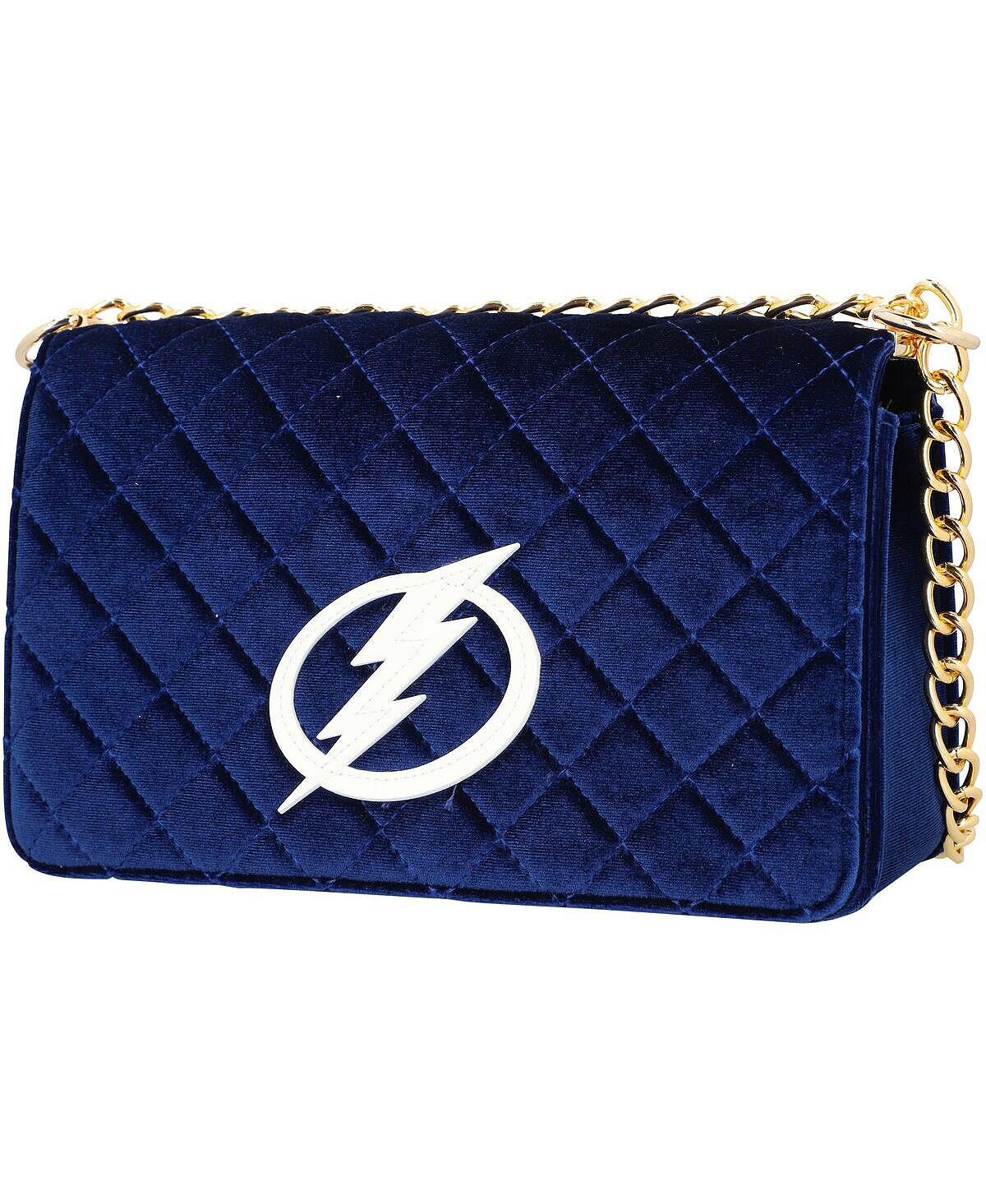 

Женская бархатная сумка Tampa Bay Lightning Team Color Cuce, синий
