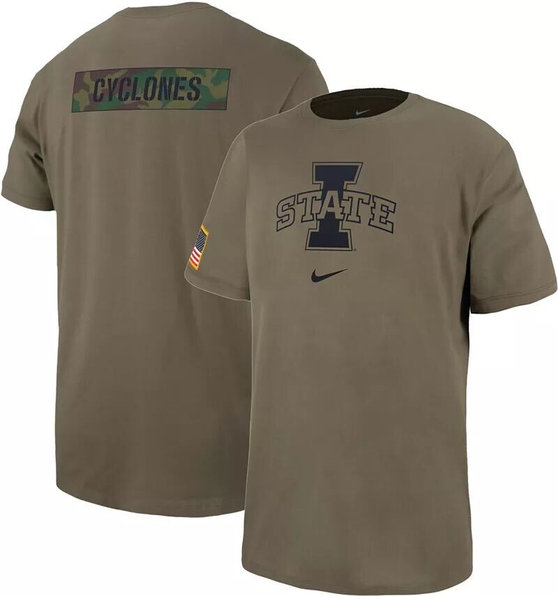 

Мужская футболка Nike Iowa State Cyclones Olive Military Appreciation