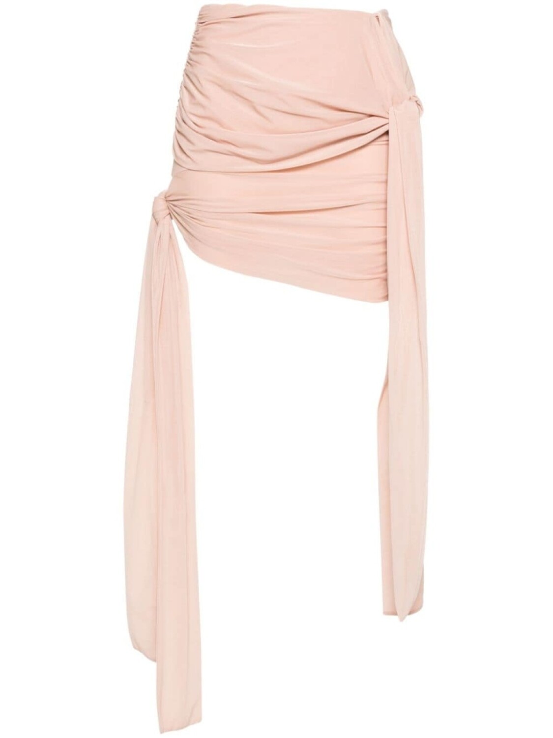 

Blumarine юбка мини из джерси с бантами и сборками, розовый