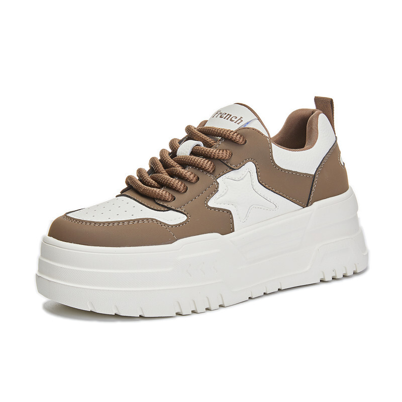 

Кеды, скейтборд обувь женская низкая Klammkicks, бежевый/коричневый