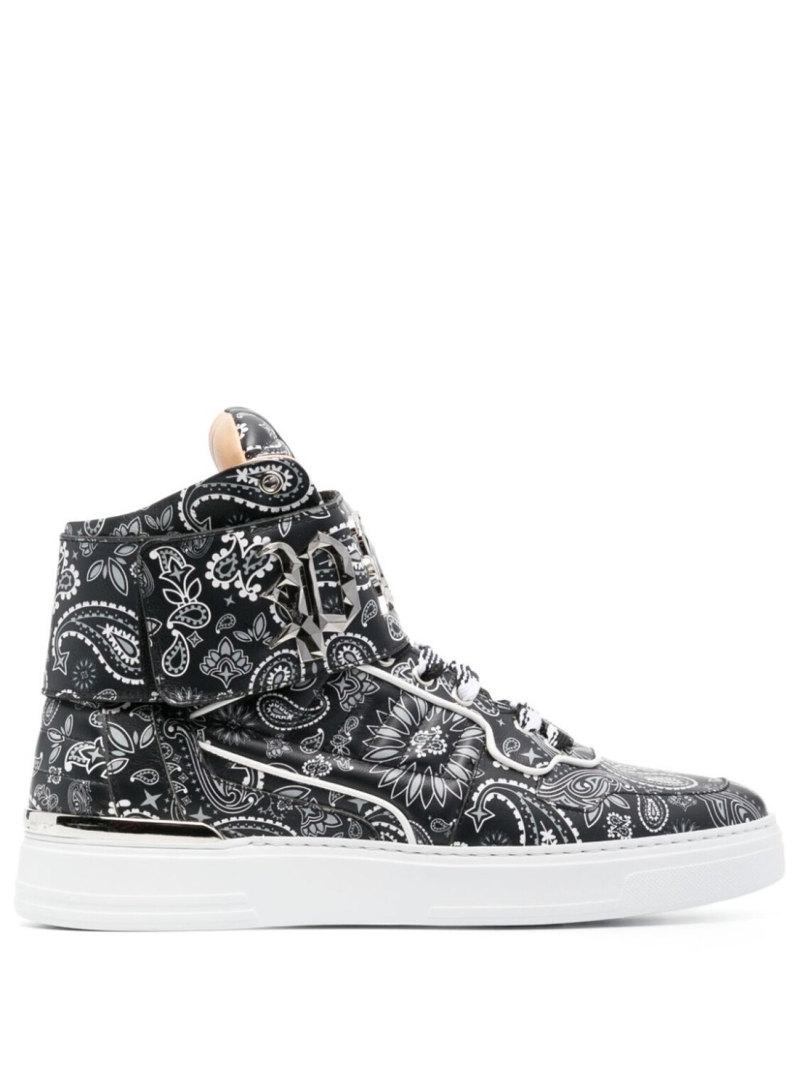 

Кеды Philipp Plein Paisley Print, серый