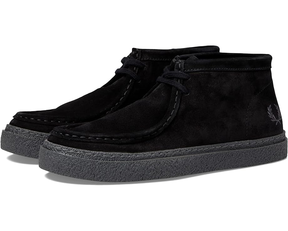 Кроссовки Fred Perry Dawson Mid Suede, черный кроссовки fred perry linden pique embossed suede
