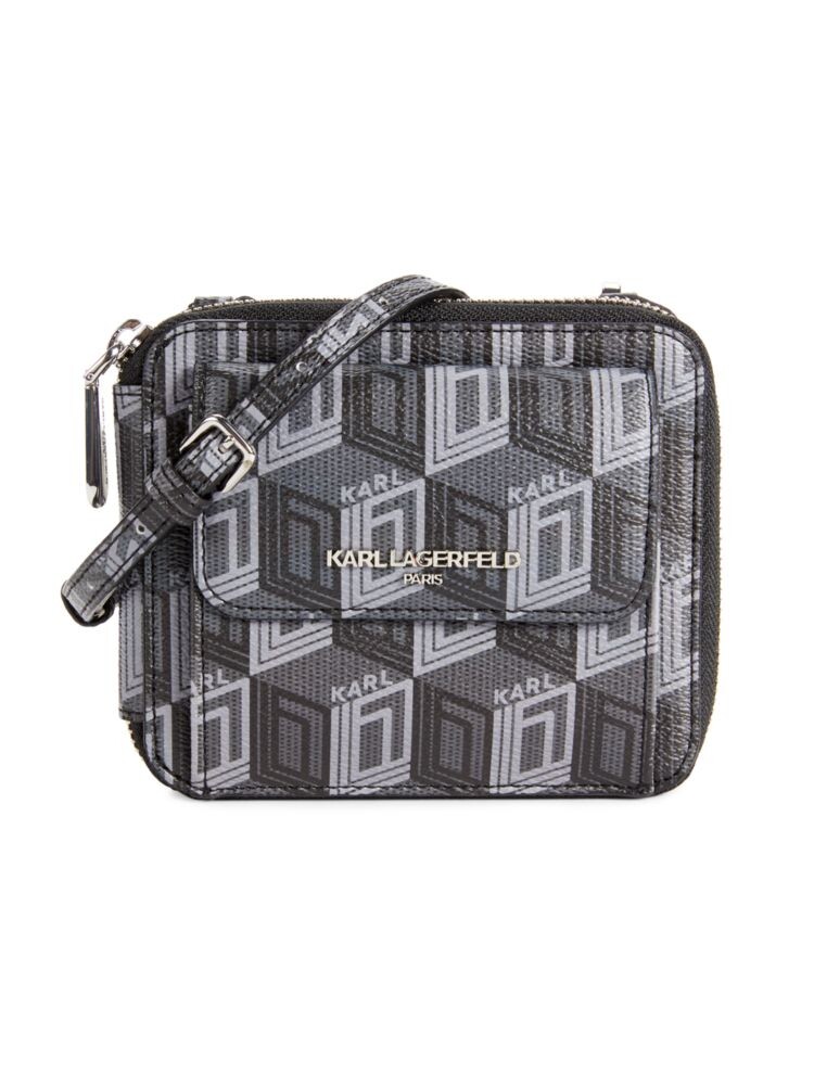 

Сумка через плечо Monogram Cube Karl Lagerfeld Paris, цвет Black Logo