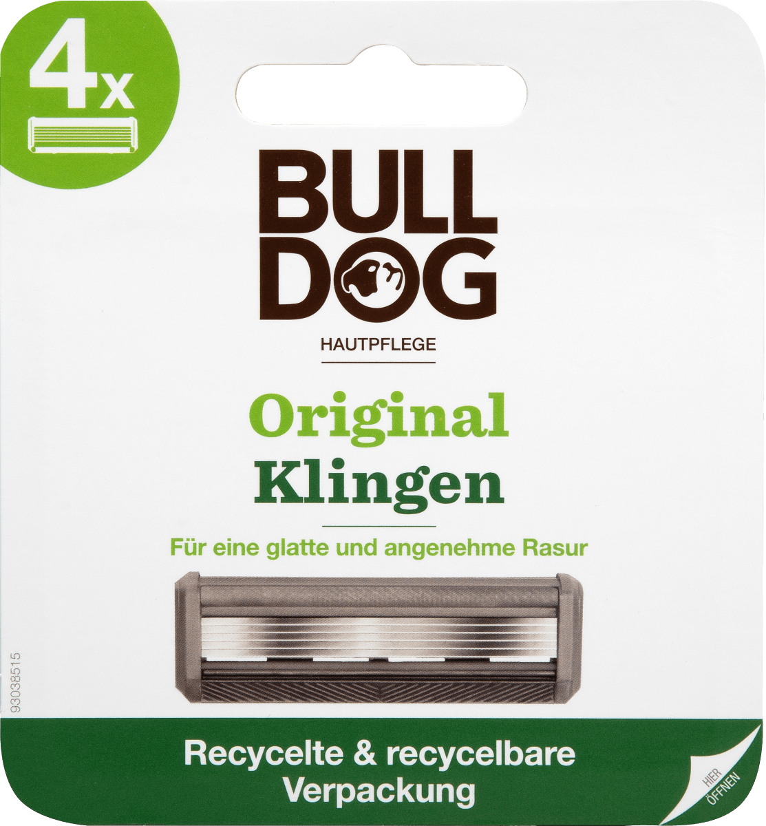 Лезвия для бритвы оригинальные 4 шт. Bulldog