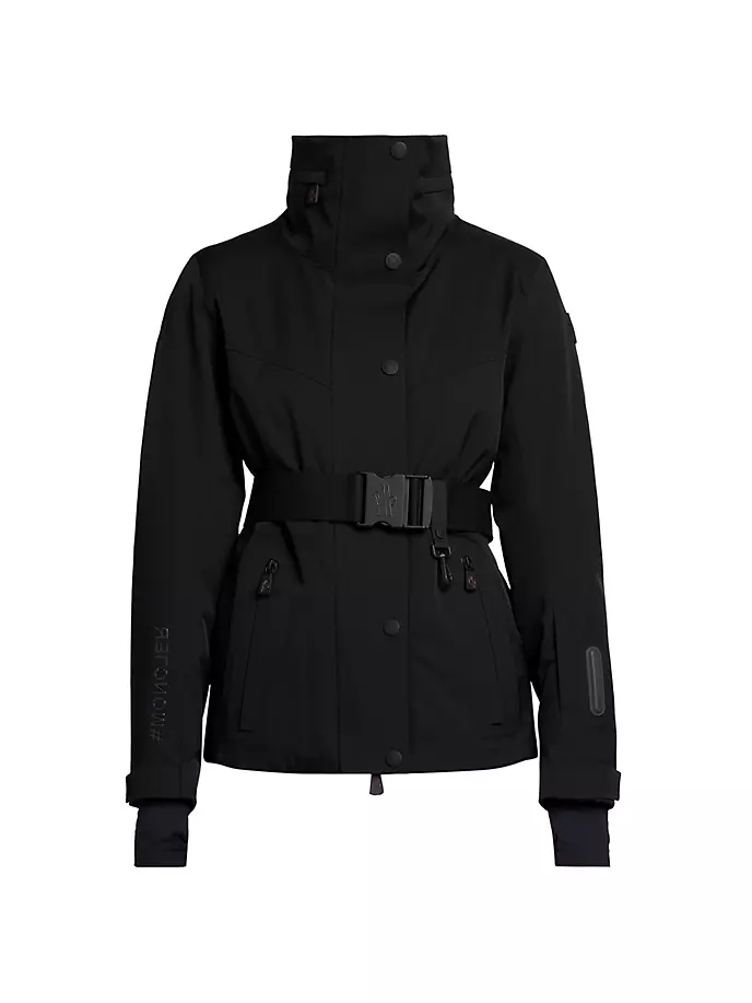 

Куртка Hainet из эластичного нейлона с поясом Moncler Grenoble, черный