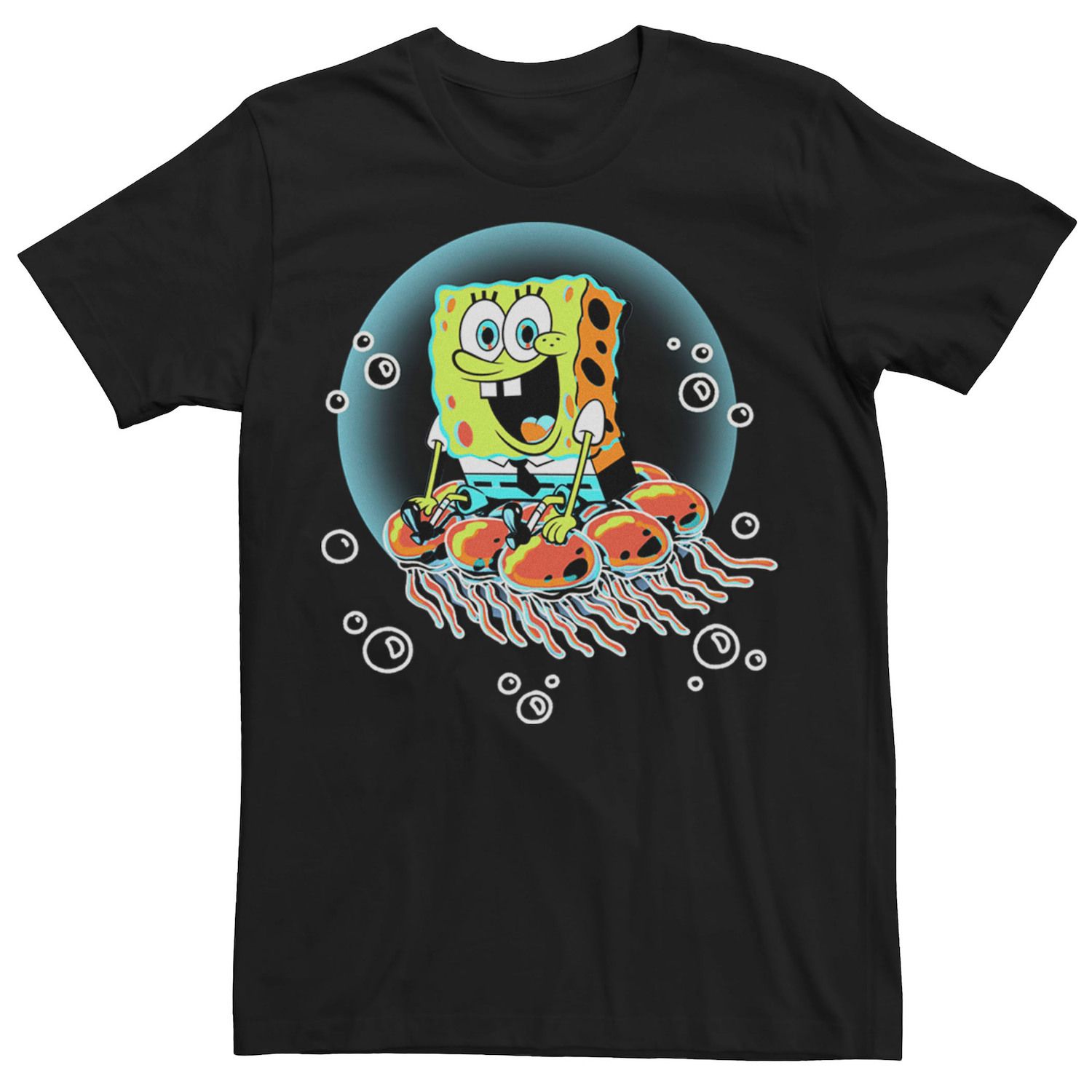 Мужская футболка «Медузы» с изображением Губки Боба Квадратные Штаны Licensed Character