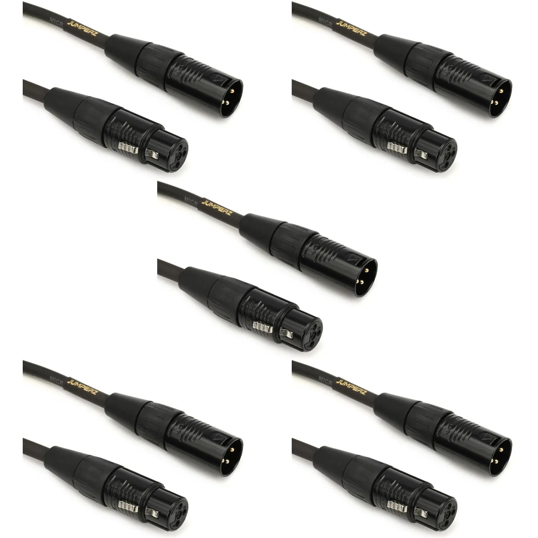 

Микрофонный кабель JUMPERZ JGM-1 Gold — 1 фут (5 шт.)