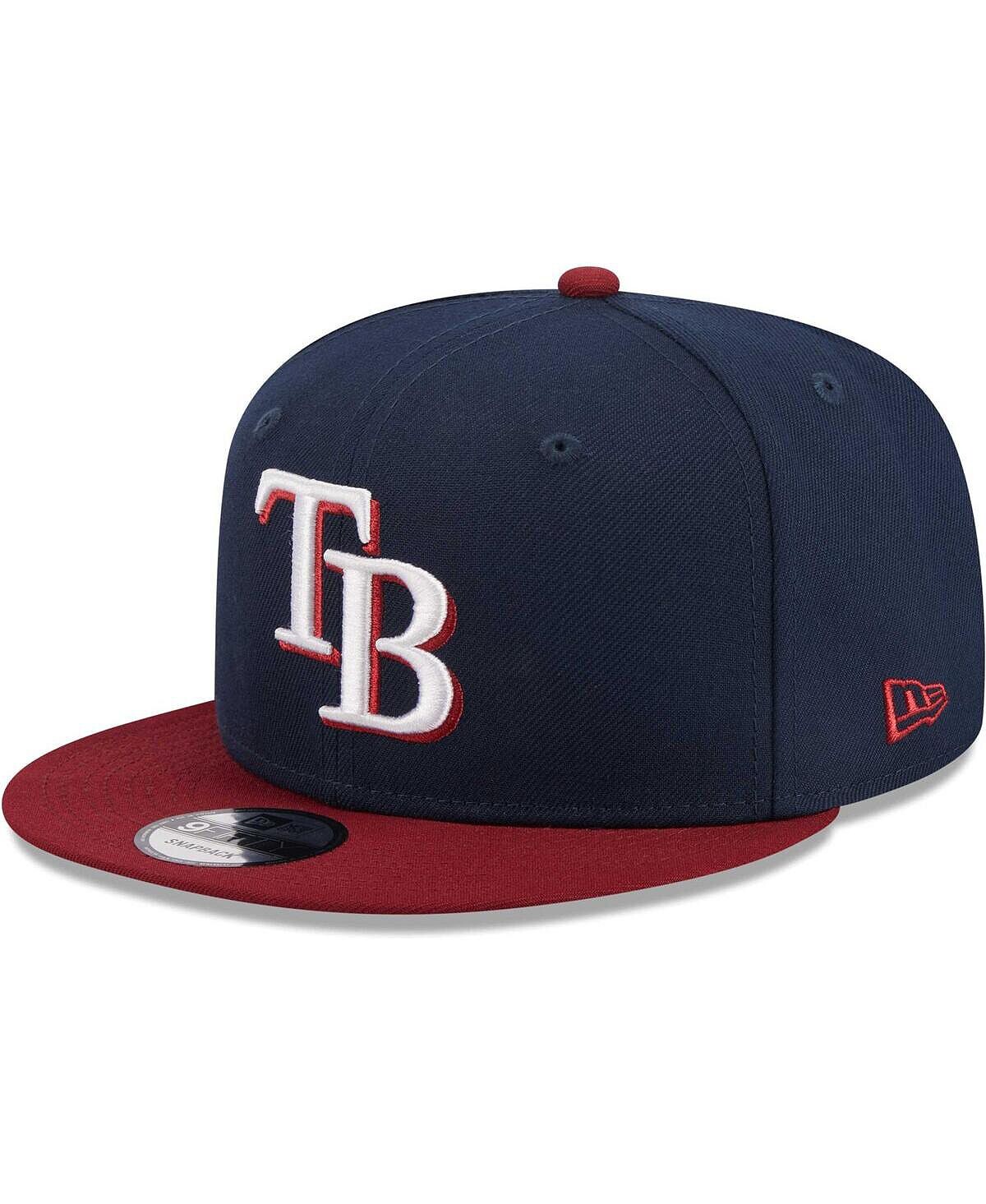 

Мужская темно-синяя двухцветная бейсболка Tampa Bay Rays Snapback 9FIFTY Snapback New Era