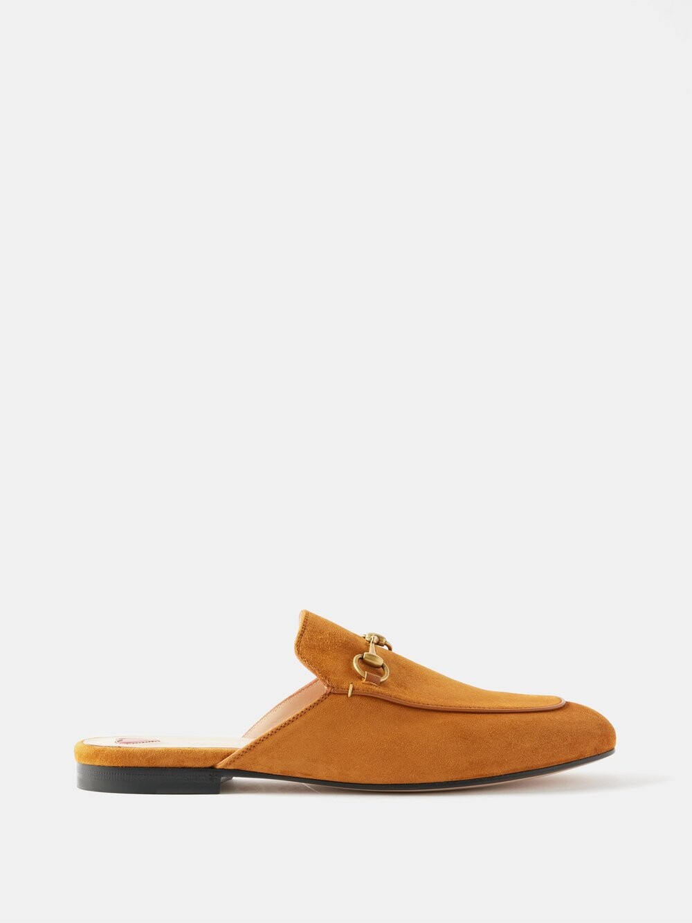 

Замшевые лоферы princetown без спинки Gucci, коричневый