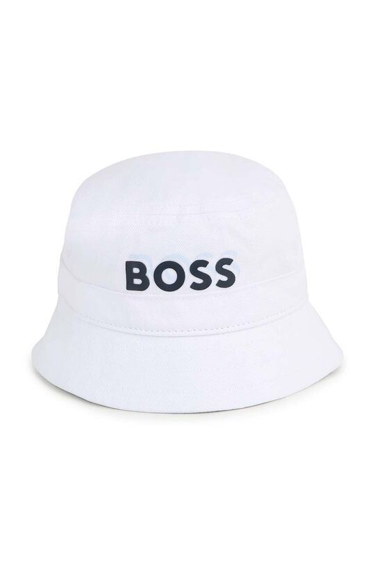 

Boss Детская хлопковая шапка, белый