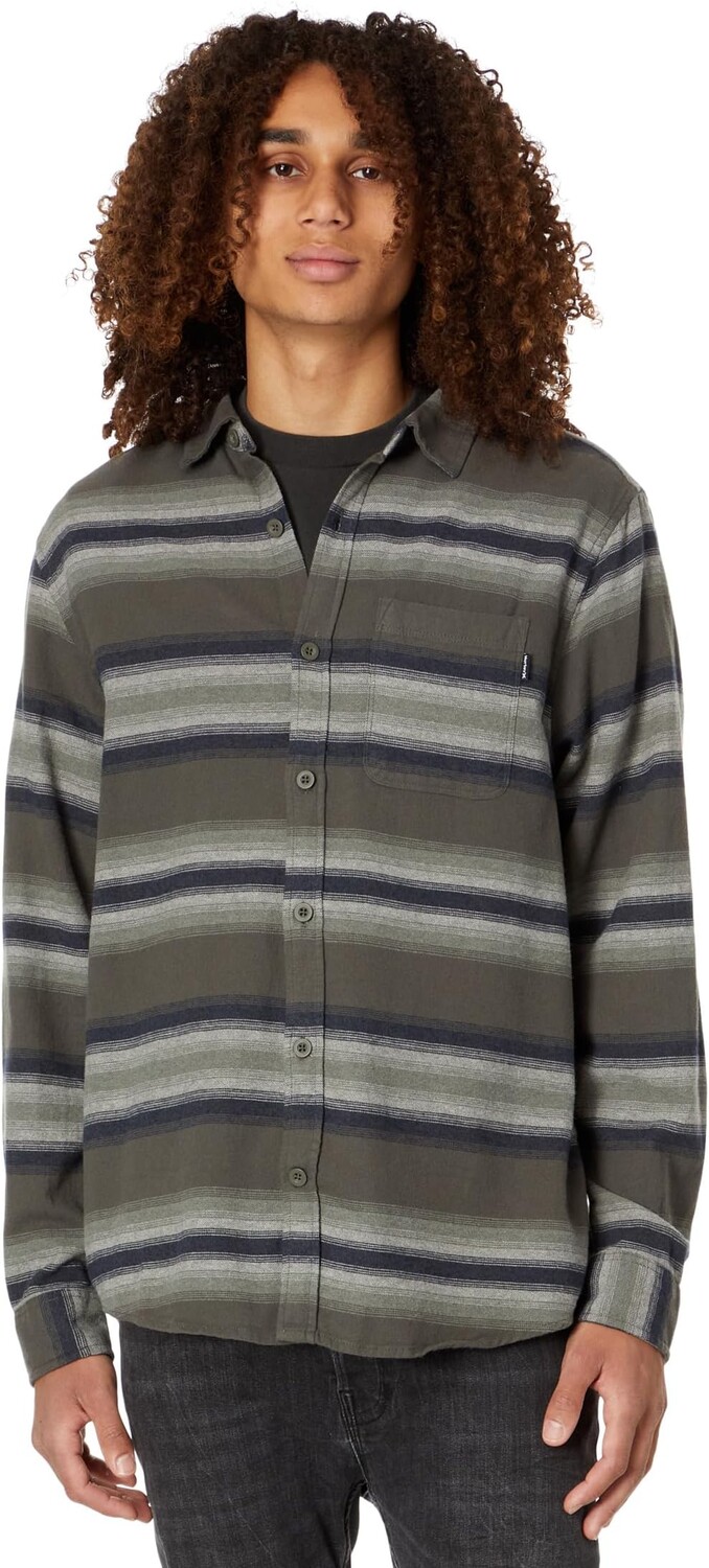 

Рубашка Portland Organic Long Sleeve Flannel Hurley, цвет Olive 1
