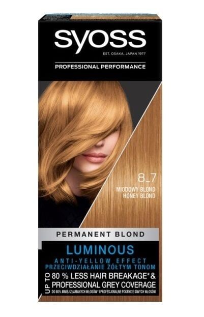 

Syoss Permanent Blond 8_7 краска для волос, 1 шт.