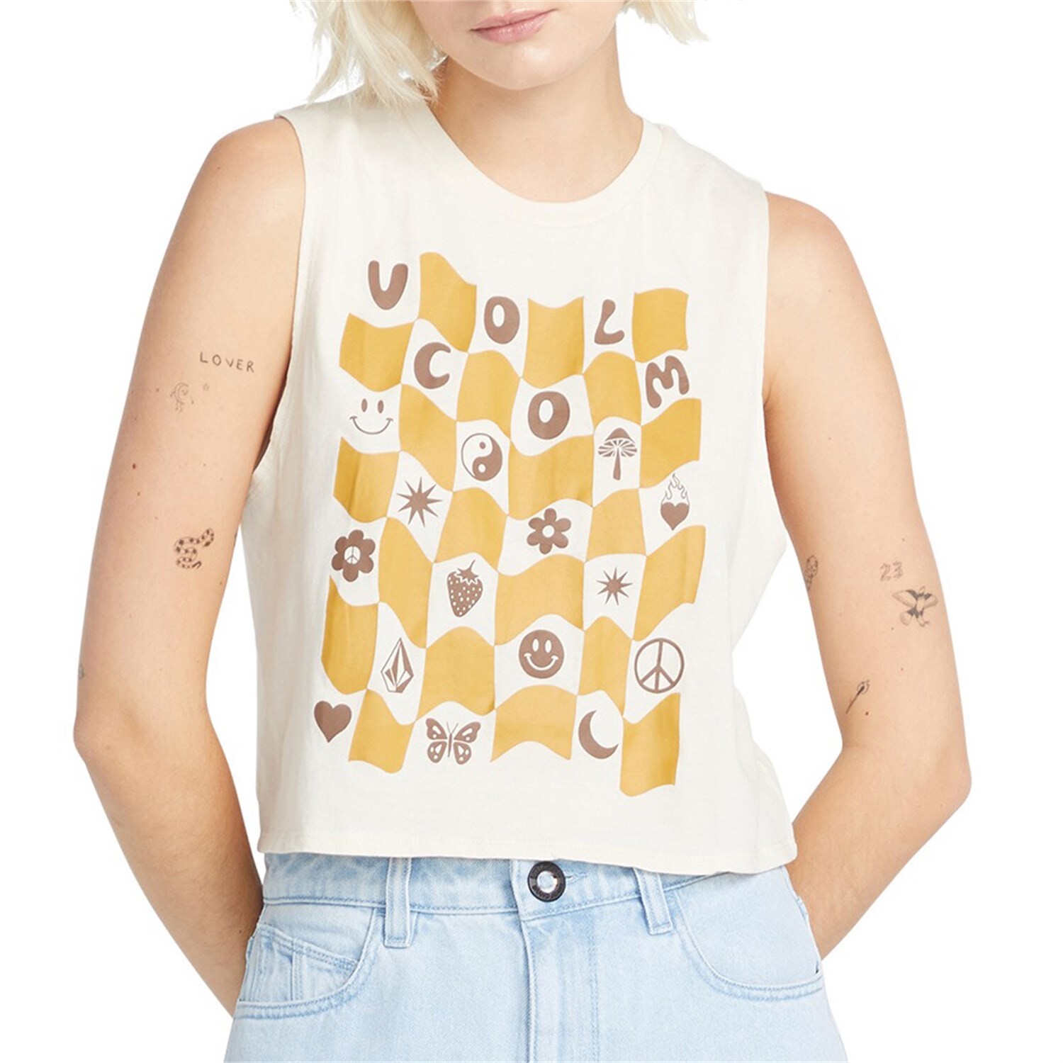 

Футболка Volcom Stone Hour Crop, цвет Cloud