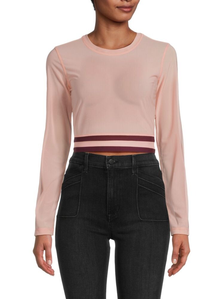 

Укороченный топ в полоску Pure Navy, цвет Rose Smoke