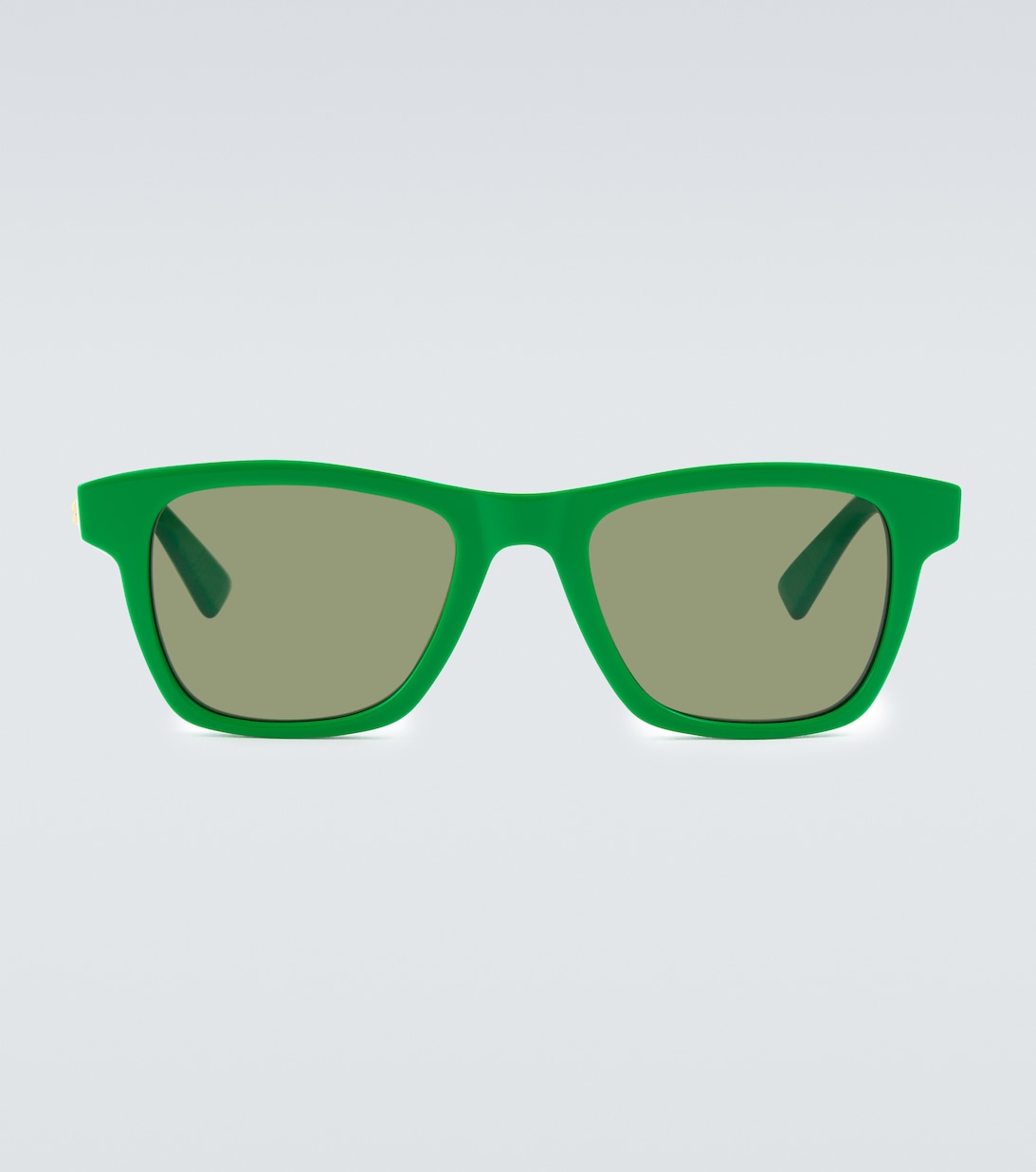 цена Квадратные солнцезащитные очки Bottega Veneta, зеленый