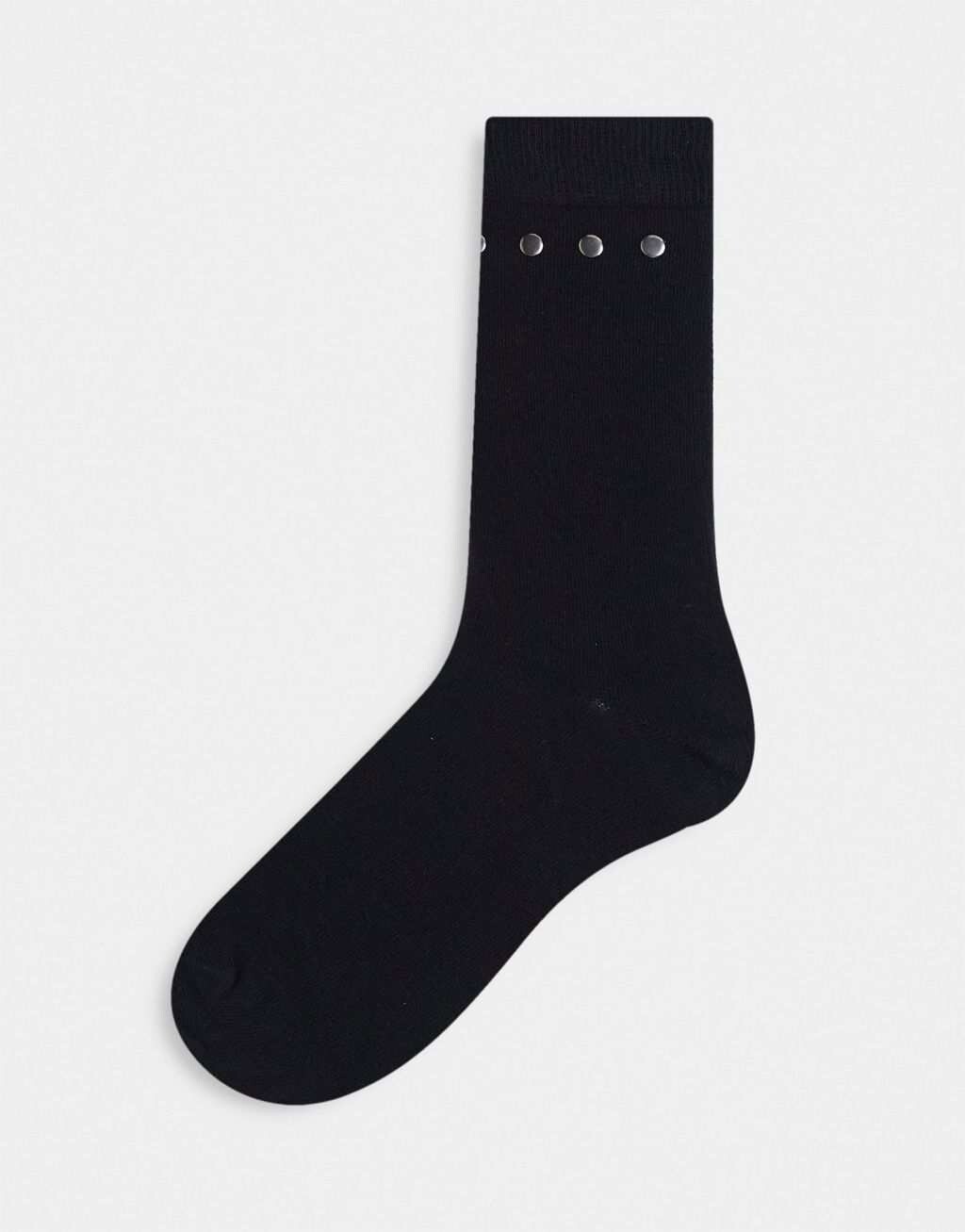 

Черные носки с заклепками ASOS DESIGN