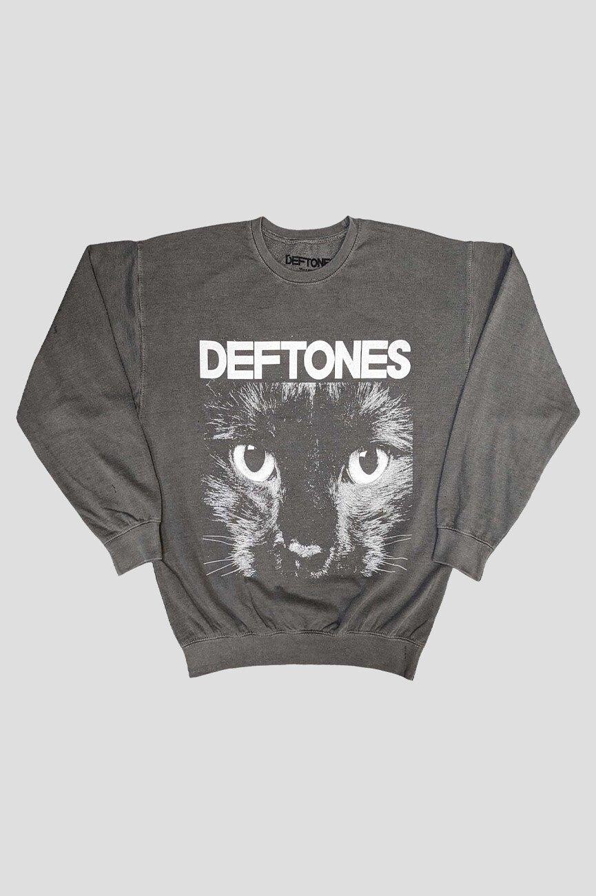 

Толстовка «Сфинкс с кошачьими глазами» Deftones, серый