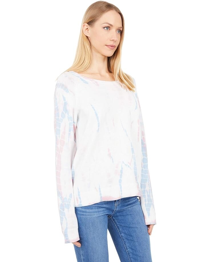 Свитер Sanctuary Tie-Dye Fine Gauge Sweater, цвет Pearl/Ice Blue Tie-Dye