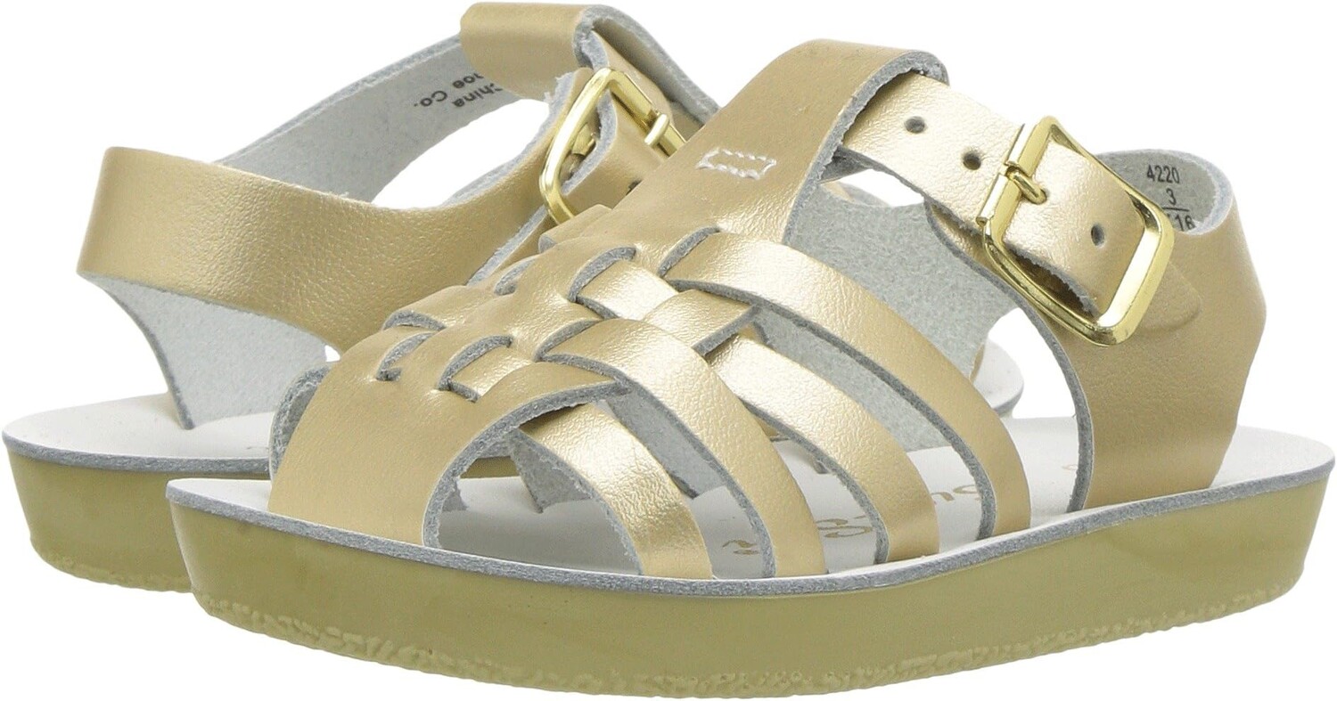 

Сандалии на плоской подошве Sun-San - Sailors Salt Water Sandal by Hoy Shoes, золото