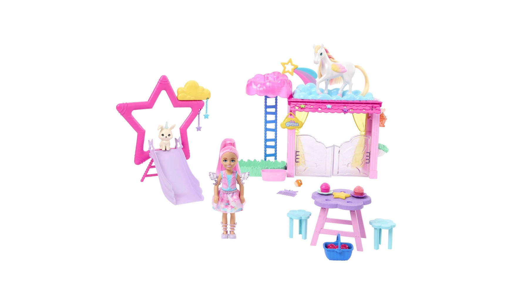 Игровой набор Barbie «Скрытое волшебство Челси и Пегас» кукла barbie barbie и челси игровой набор на день рождения gtm82