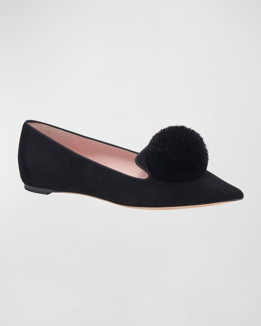 

Замшевые балетки amour с помпонами kate spade new york