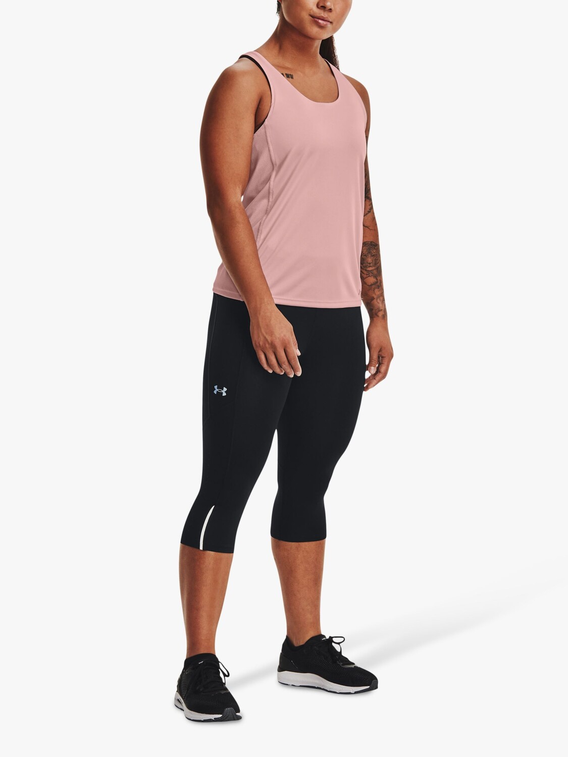 

Леггинсы для бега Капри Fly Fast 3.0 Under Armour, черные/светоотражающие