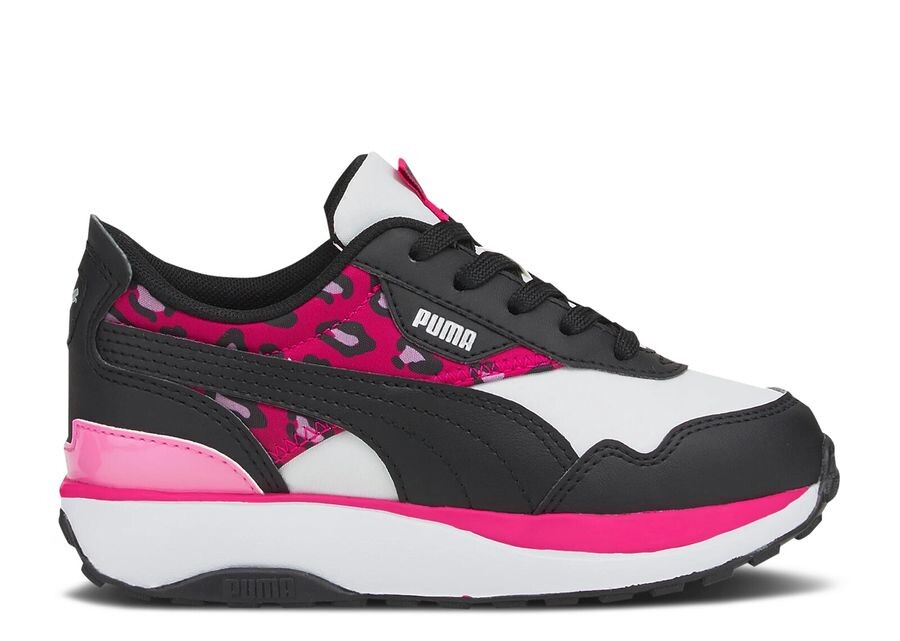 

Кроссовки Puma Cruise Rider Jr 'Summer Roar - Beetroot Purple Leopard', черный