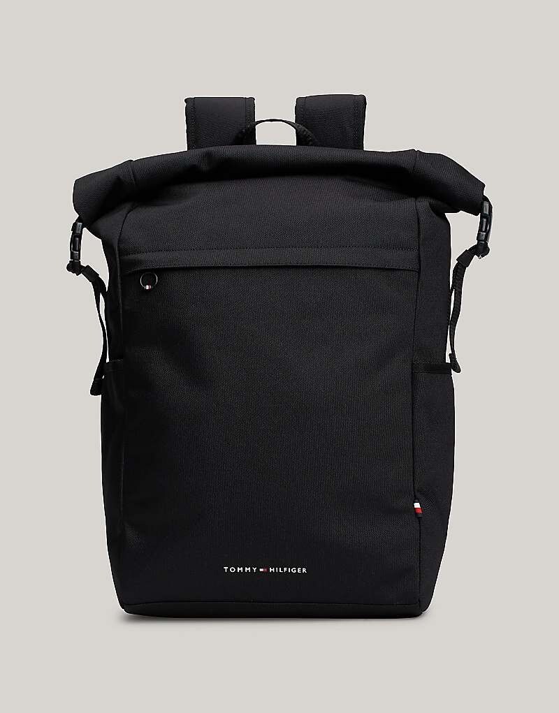 

Черный рюкзак с откидной крышкой и логотипом Tommy Hilfiger