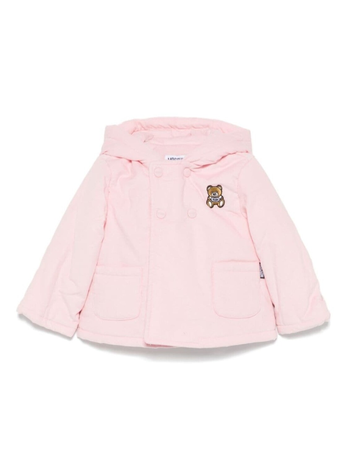 

Moschino Kids куртка с нашивкой «Медвежонок Тедди», розовый