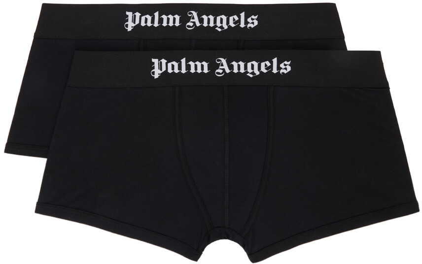 

Комплект из двух черных боксеров Palm Angels