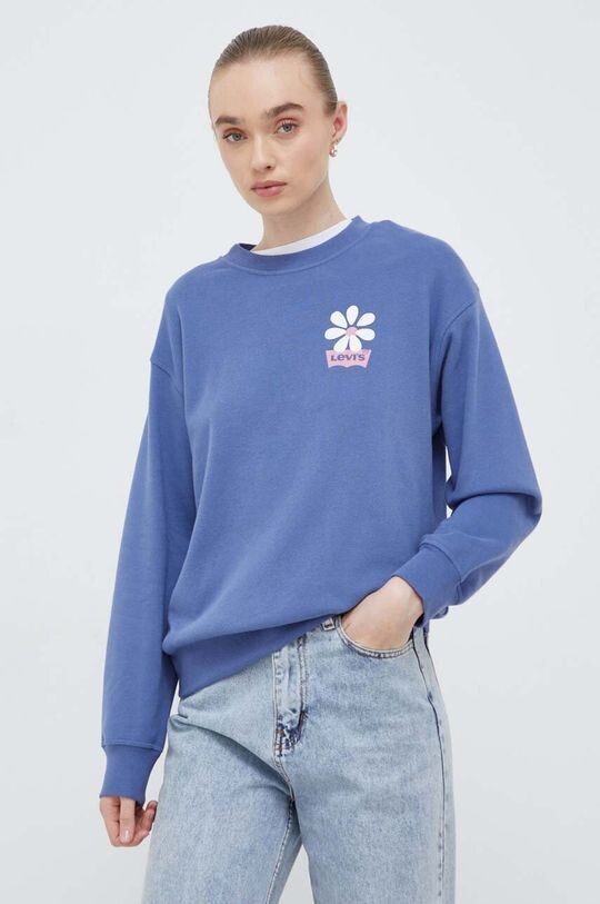 

Хлопковая толстовка Levi's, синий