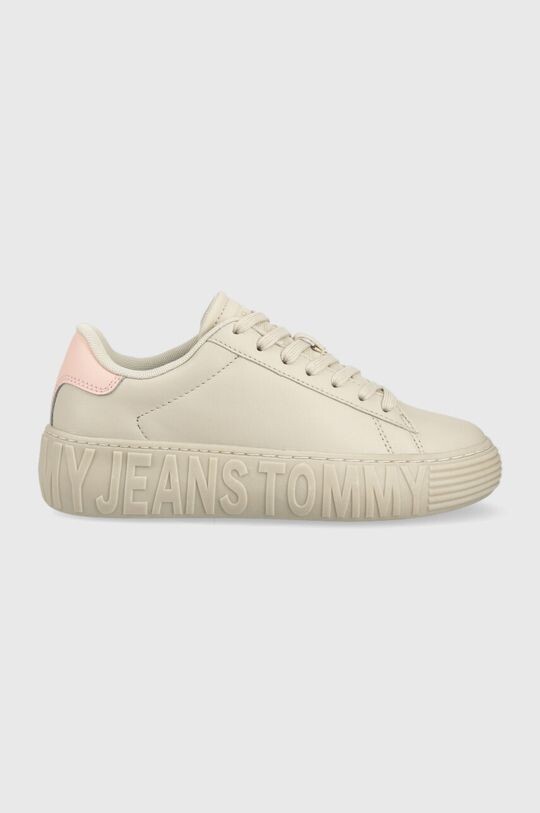 

Кожаные кроссовки TJW NEW CUPSOLE LEATHER Tommy Jeans, бежевый