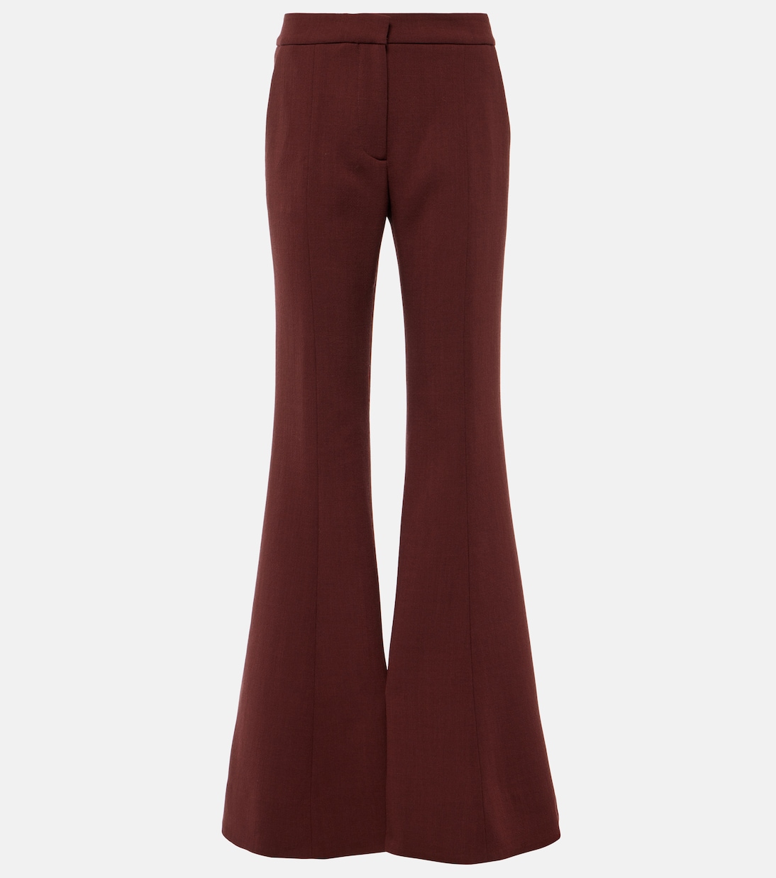 Расклешенные брюки из натуральной шерсти Gabriela Hearst, красный